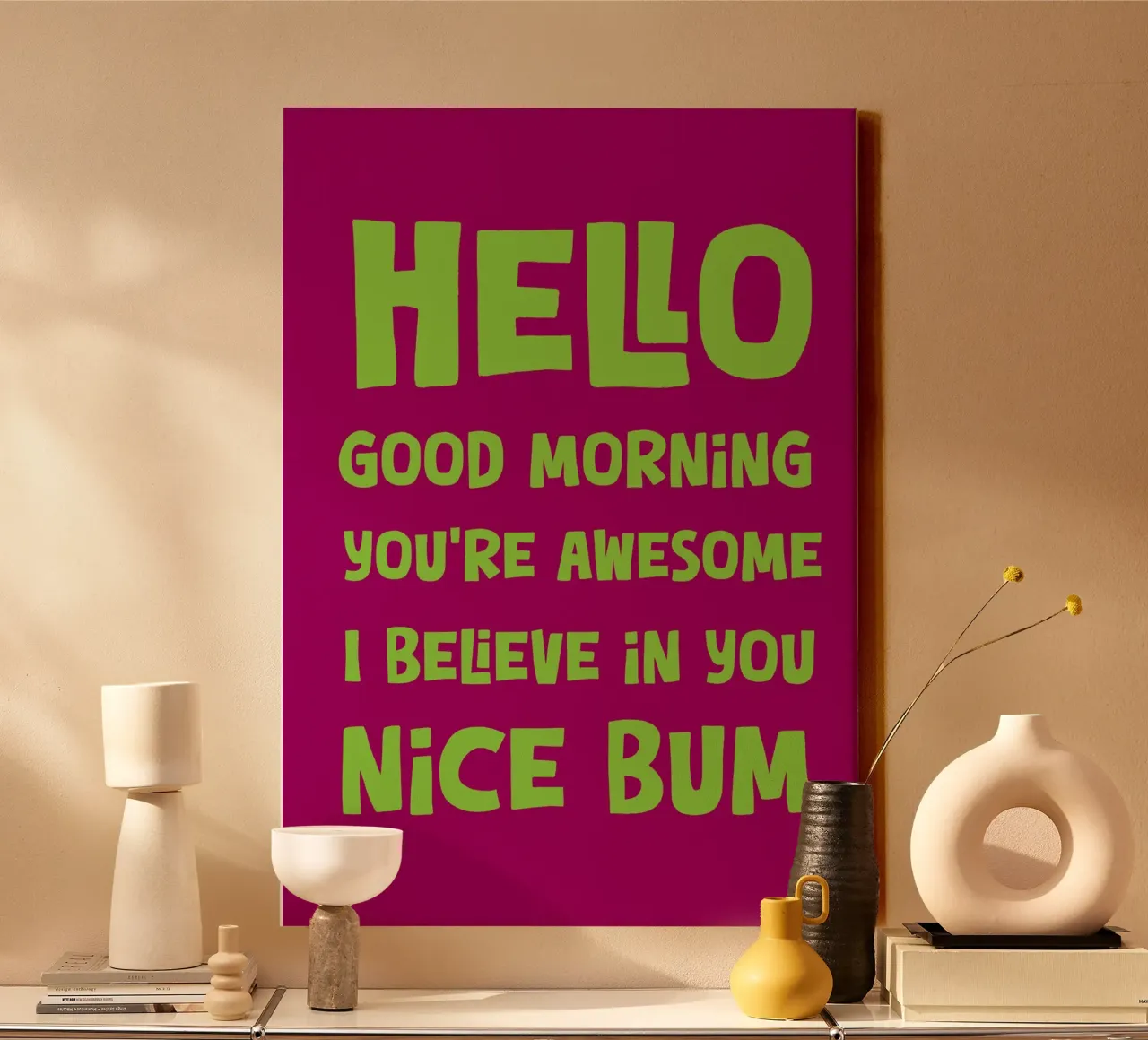 Hello canvas van PinkCandyWalls