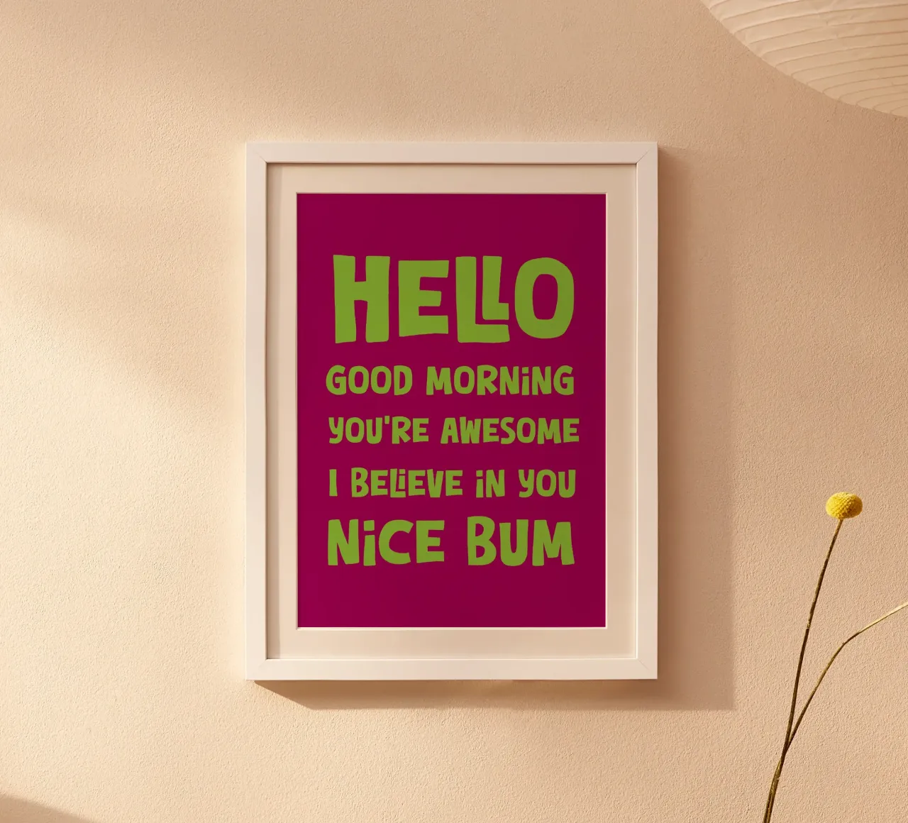Hello poster van PinkCandyWalls