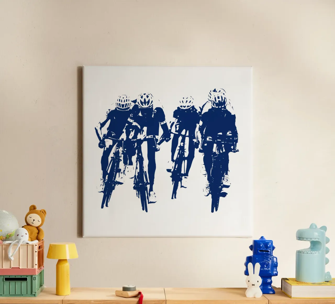 Ciclismo tela con Cornice a cassetta da LaylaOzFun