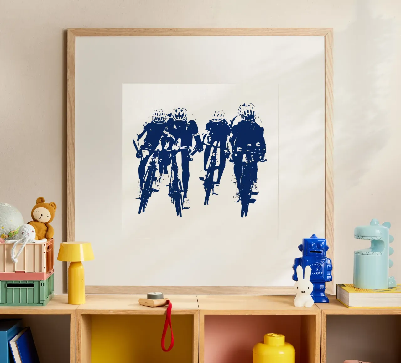Ciclismo poster con telaio in legno da LaylaOzFun