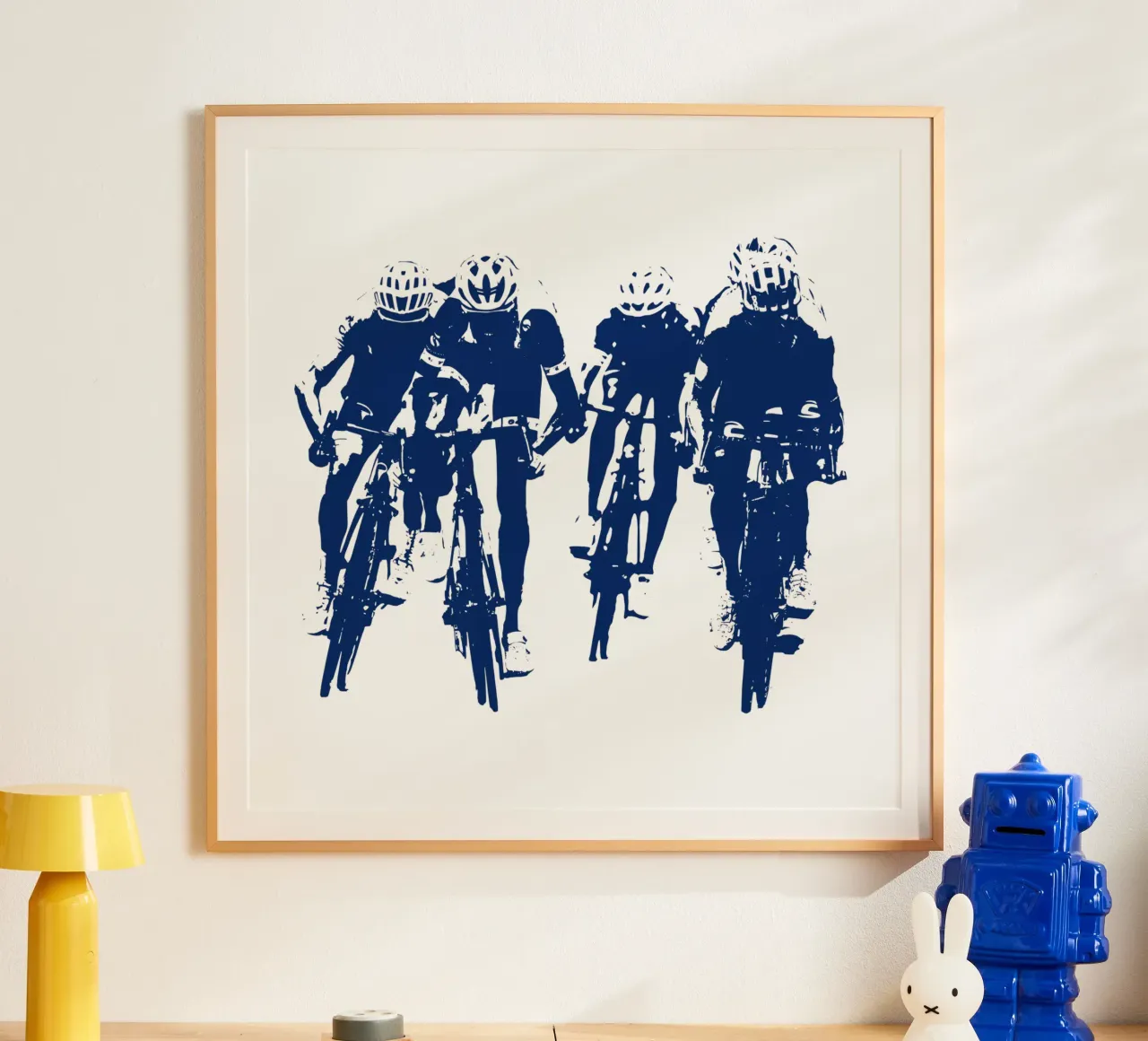 Ciclismo poster con telaio in legno da LaylaOzFun