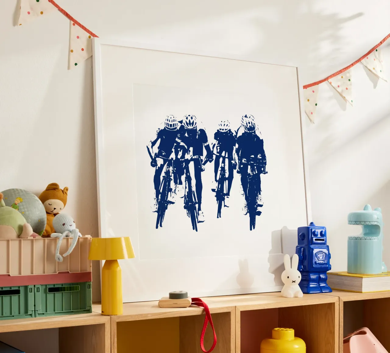 Ciclismo poster con telaio in legno da LaylaOzFun