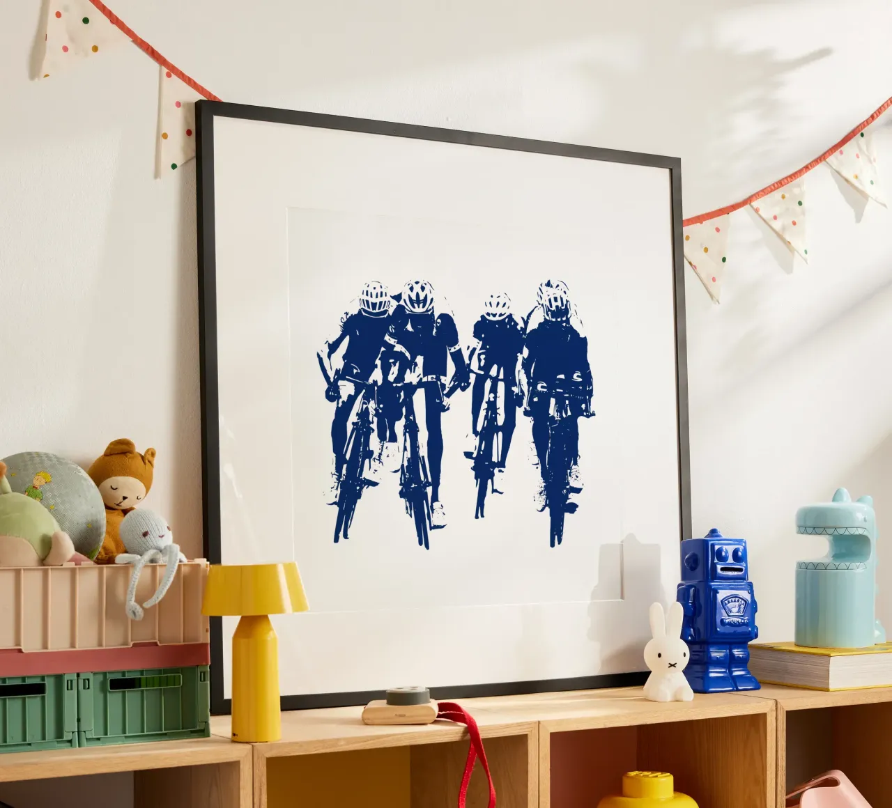 Ciclismo poster con telaio in legno da LaylaOzFun