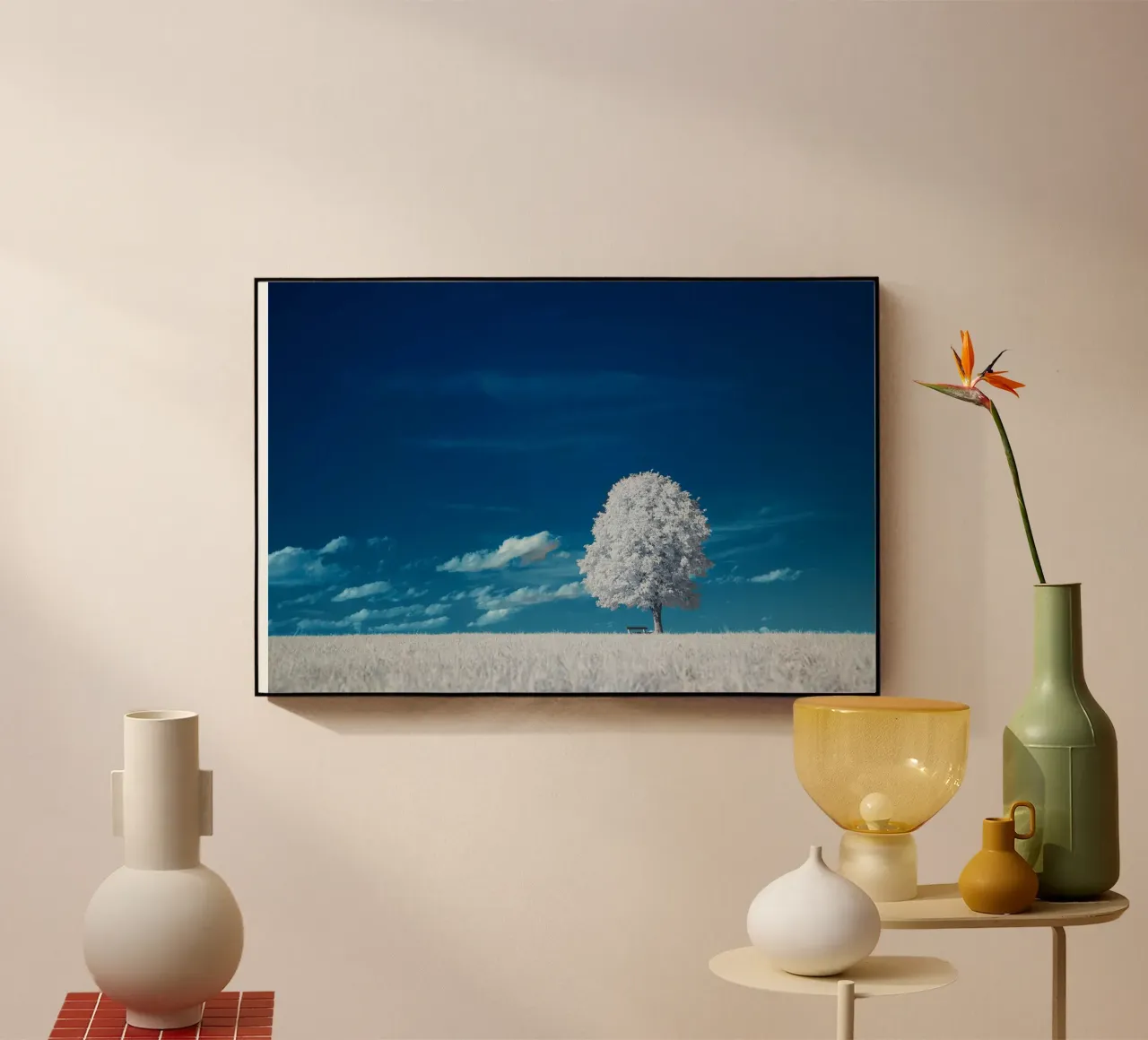 white field tree metacrilato de beney