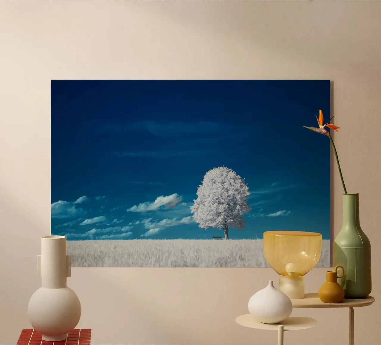 white field tree metacrilato de beney