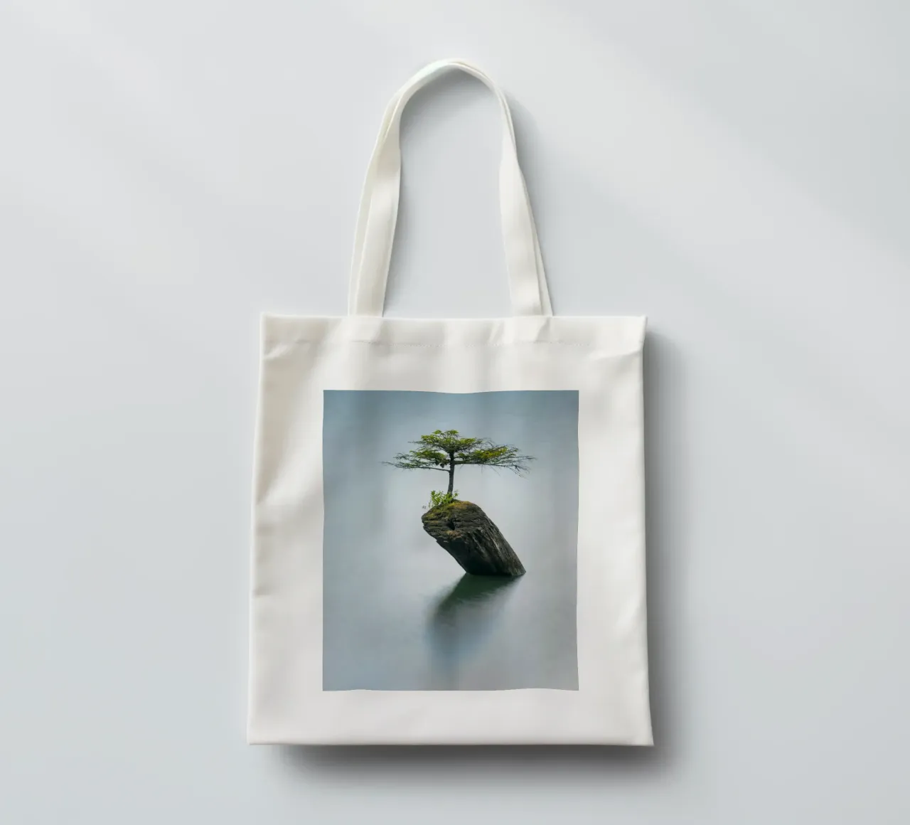 single tree on rock borsa in juta da morgal