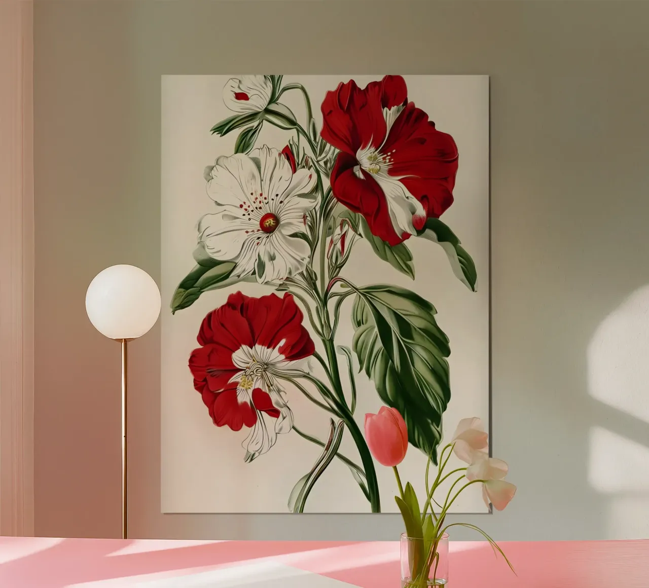 Eleganza floreale poster con telaio in plastica da Artistic-shop