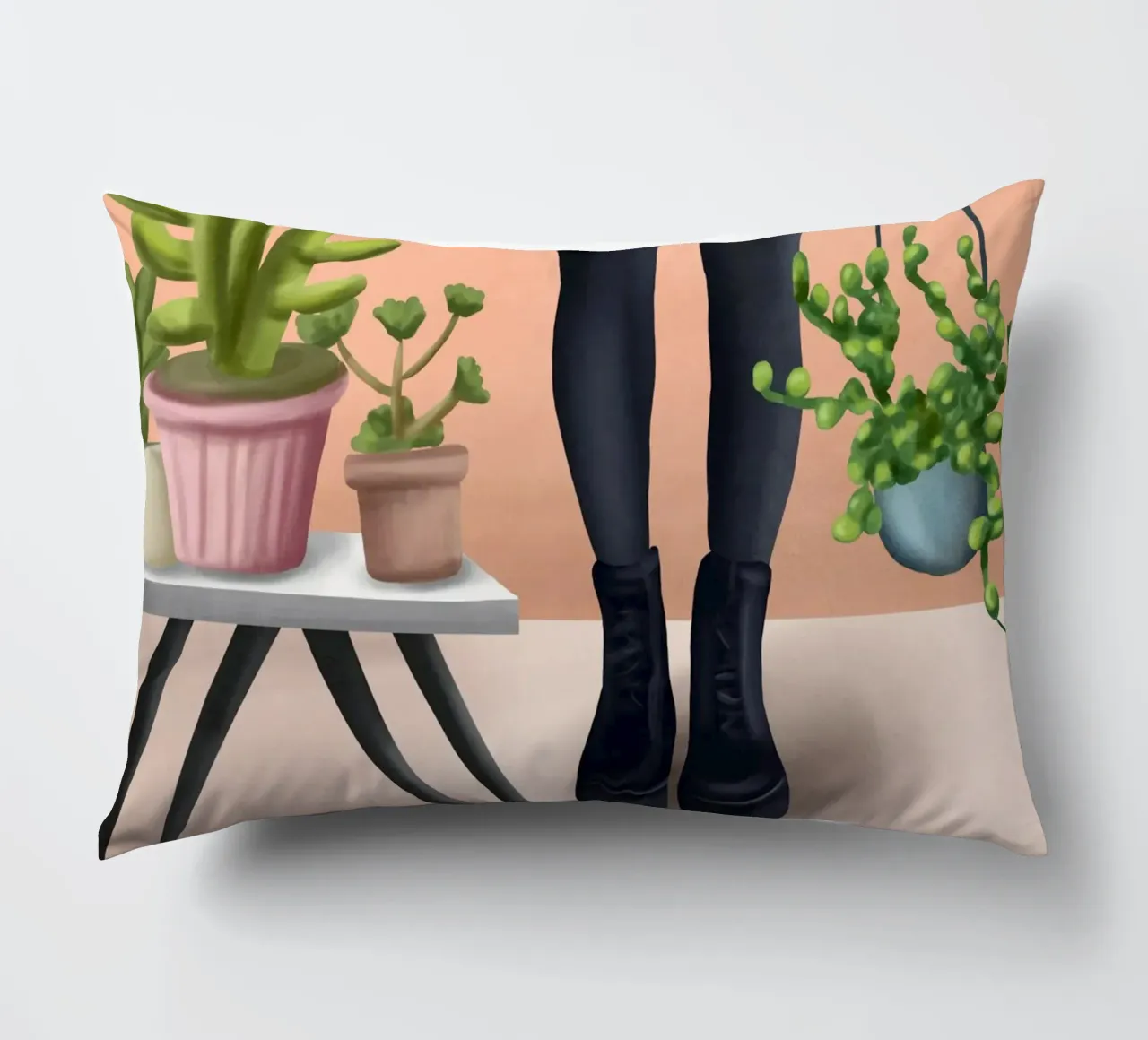 There is a house built out of stone cuscino da cityart