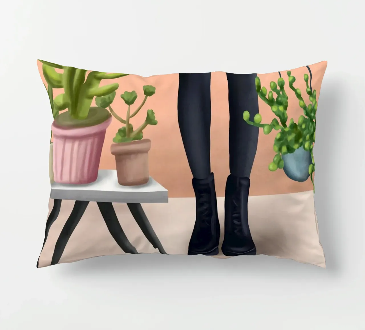 There is a house built out of stone cuscino da cityart