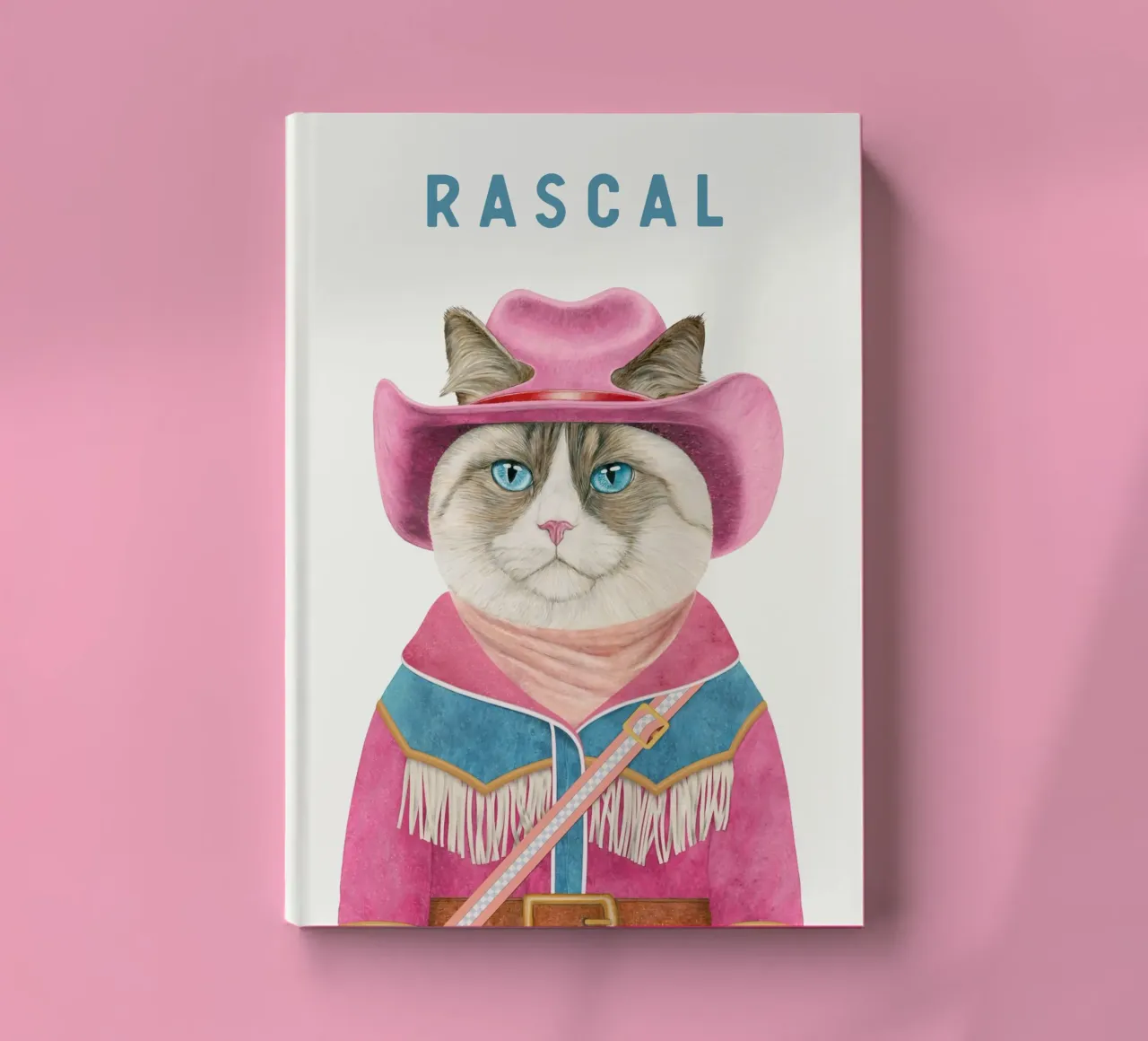 ADD NAME - COWBOY CAT - RAGDOLL CAT notebook by Animal Crew