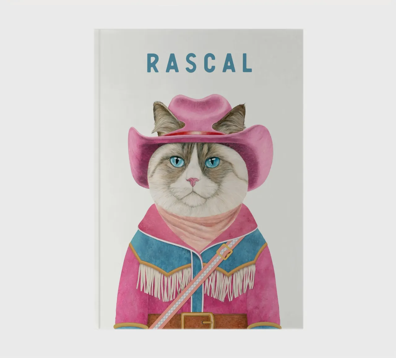 ADD NAME - COWBOY CAT - RAGDOLL CAT notebook by Animal Crew