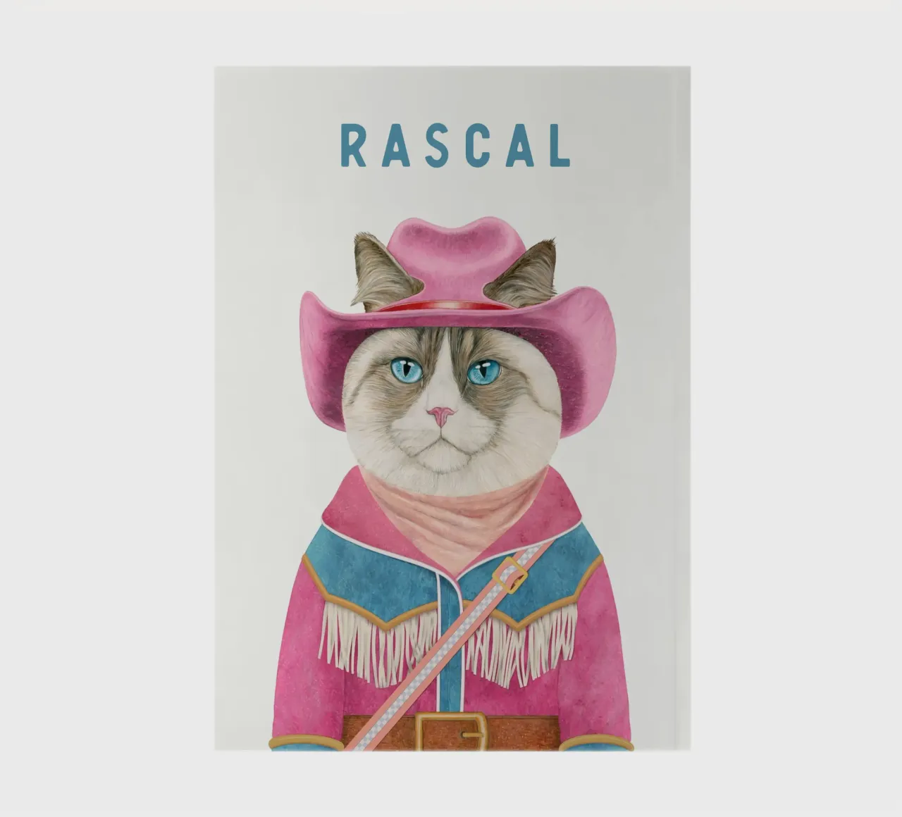 ADD NAME - COWBOY CAT - RAGDOLL CAT notebook by Animal Crew