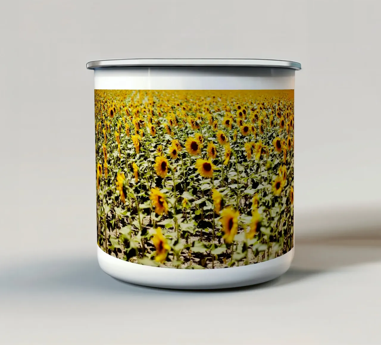 Girasoli nel Perigord (Francia) tazza in smalto da Simon Koy