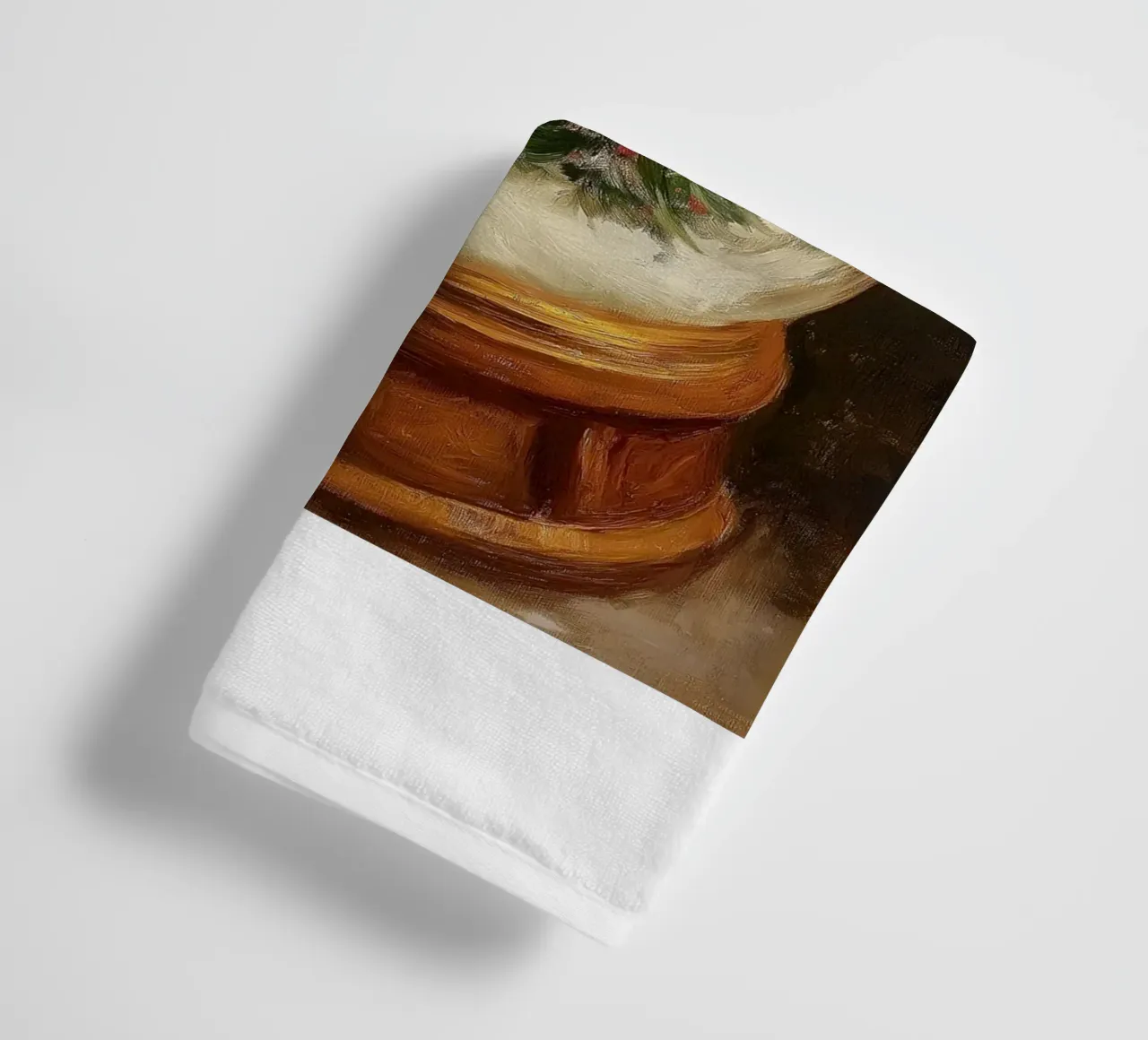 Babbo Natale con albero di Natale in una festosa palla di neve asciugamano da bagno da Cozy Vibes