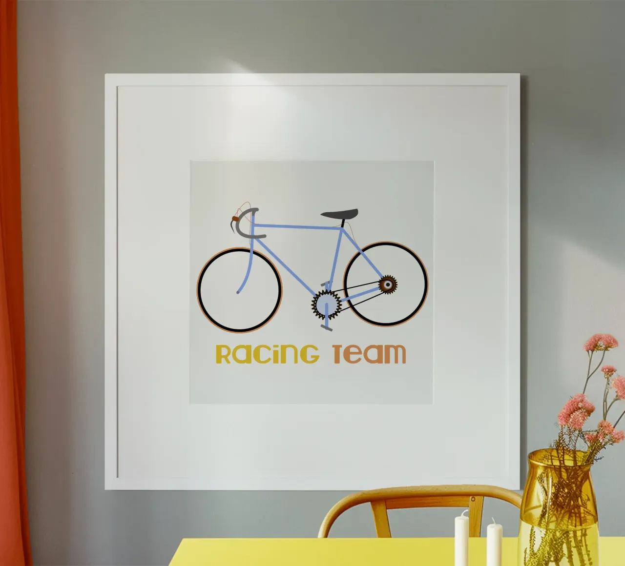 Squadra ciclistica da corsa poster con telaio in alluminio da LaylaOzFun
