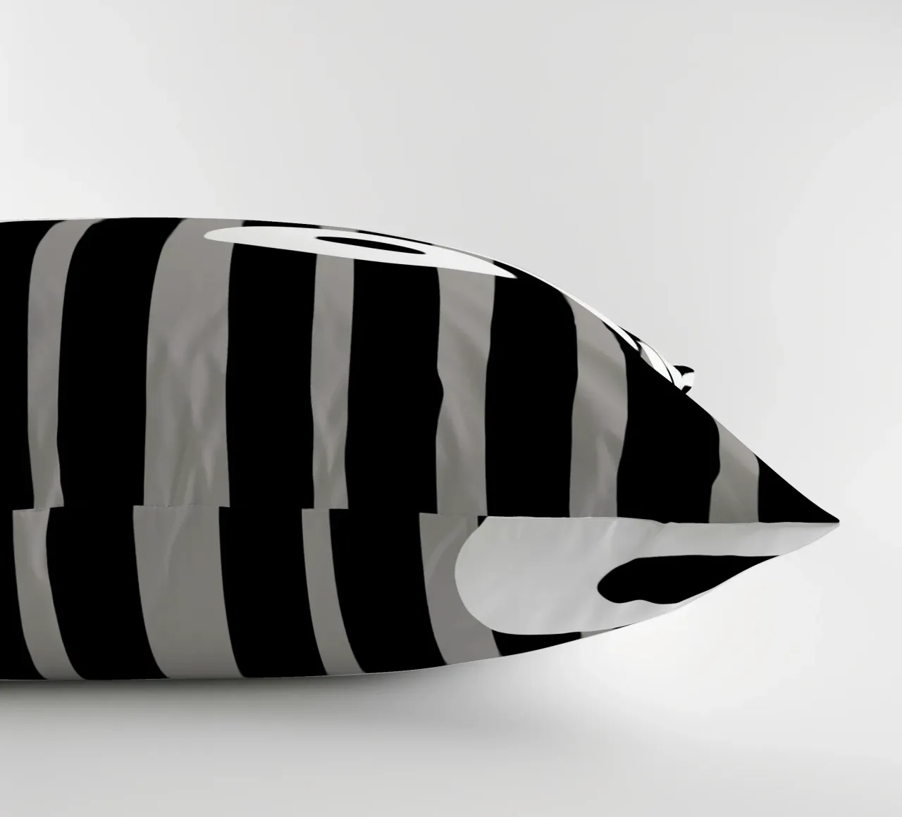 Bianco e nero floreale 04 cuscino da Little Dean