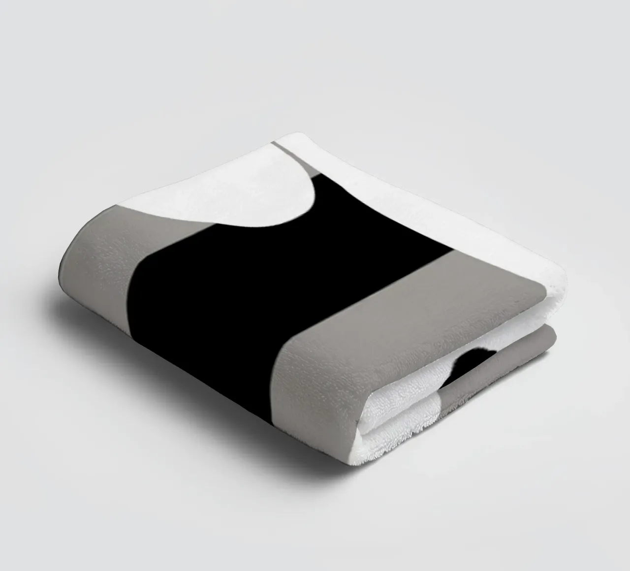 Bianco e nero floreale 04 asciugamano da bagno da Little Dean