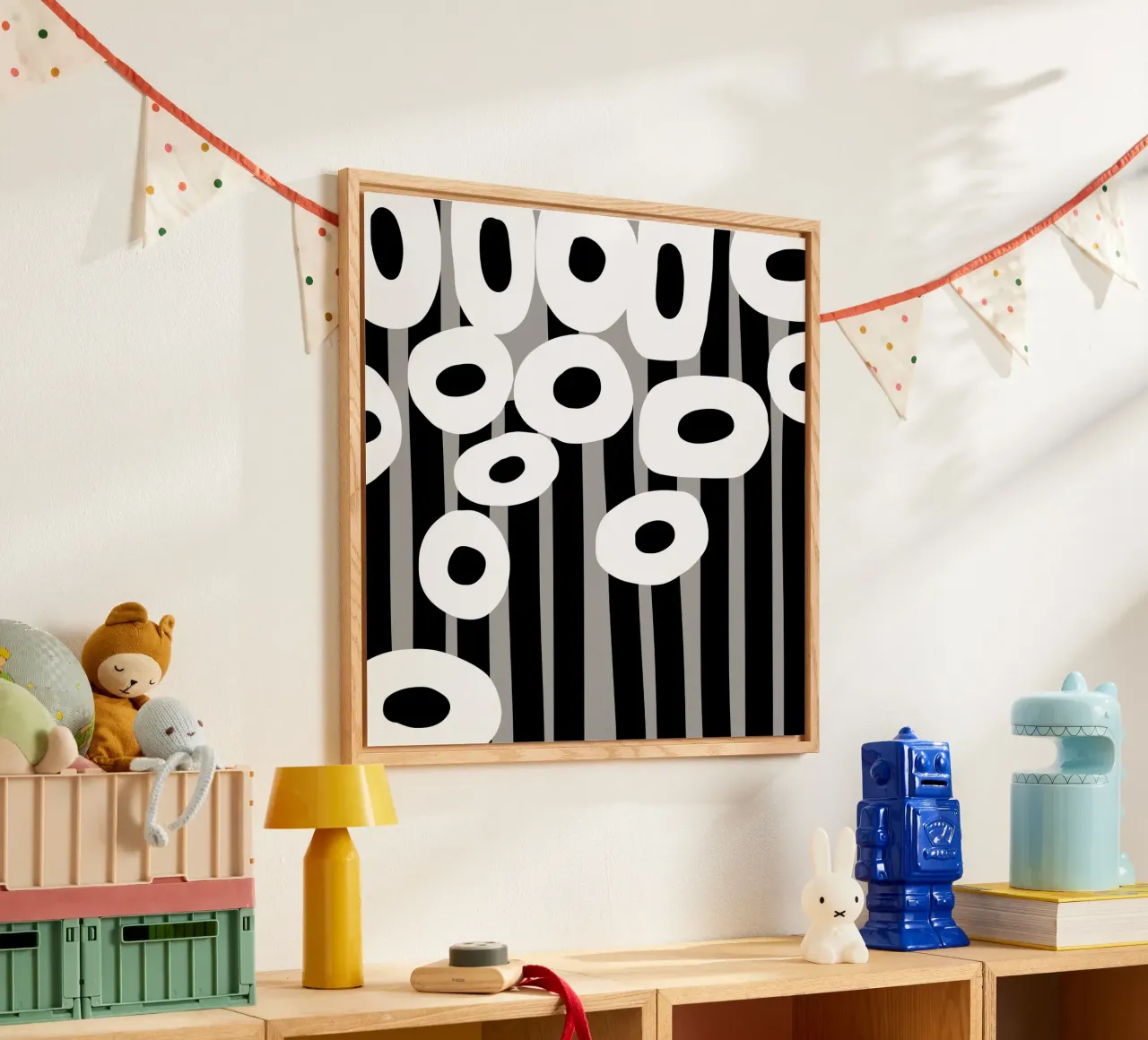 Bianco e nero floreale 04 plexiglass da Little Dean