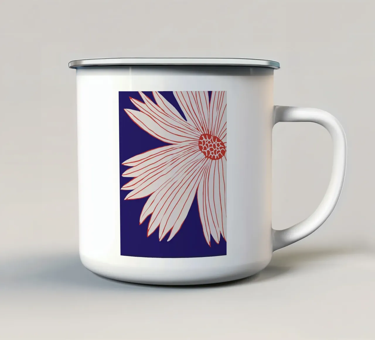Fiore macro tazza in smalto da Little Dean