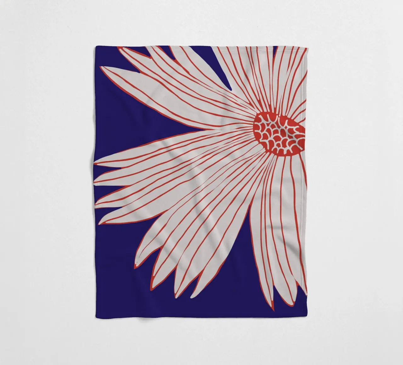 Makro-Blume Fleecedecke von Little Dean