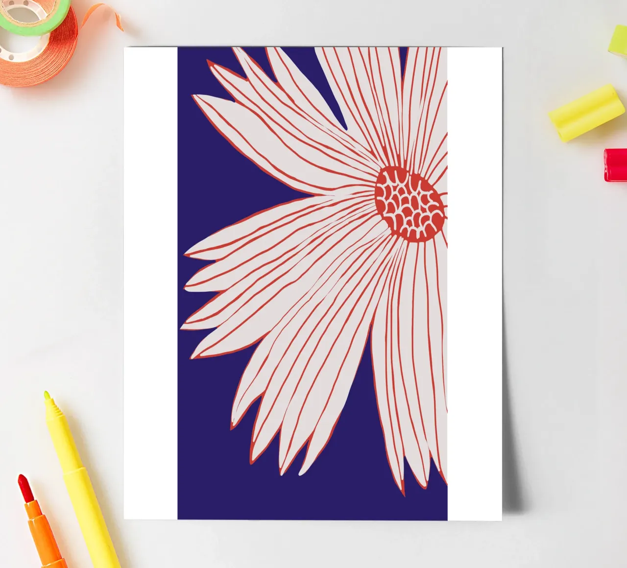 Macro flower sticker sheet by Little Dean