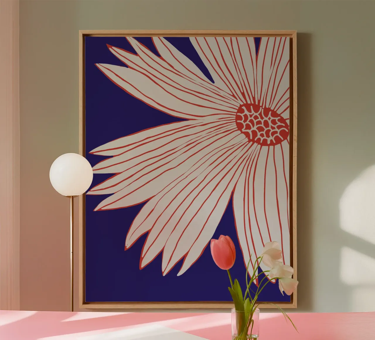 Fiore macro tela da Little Dean