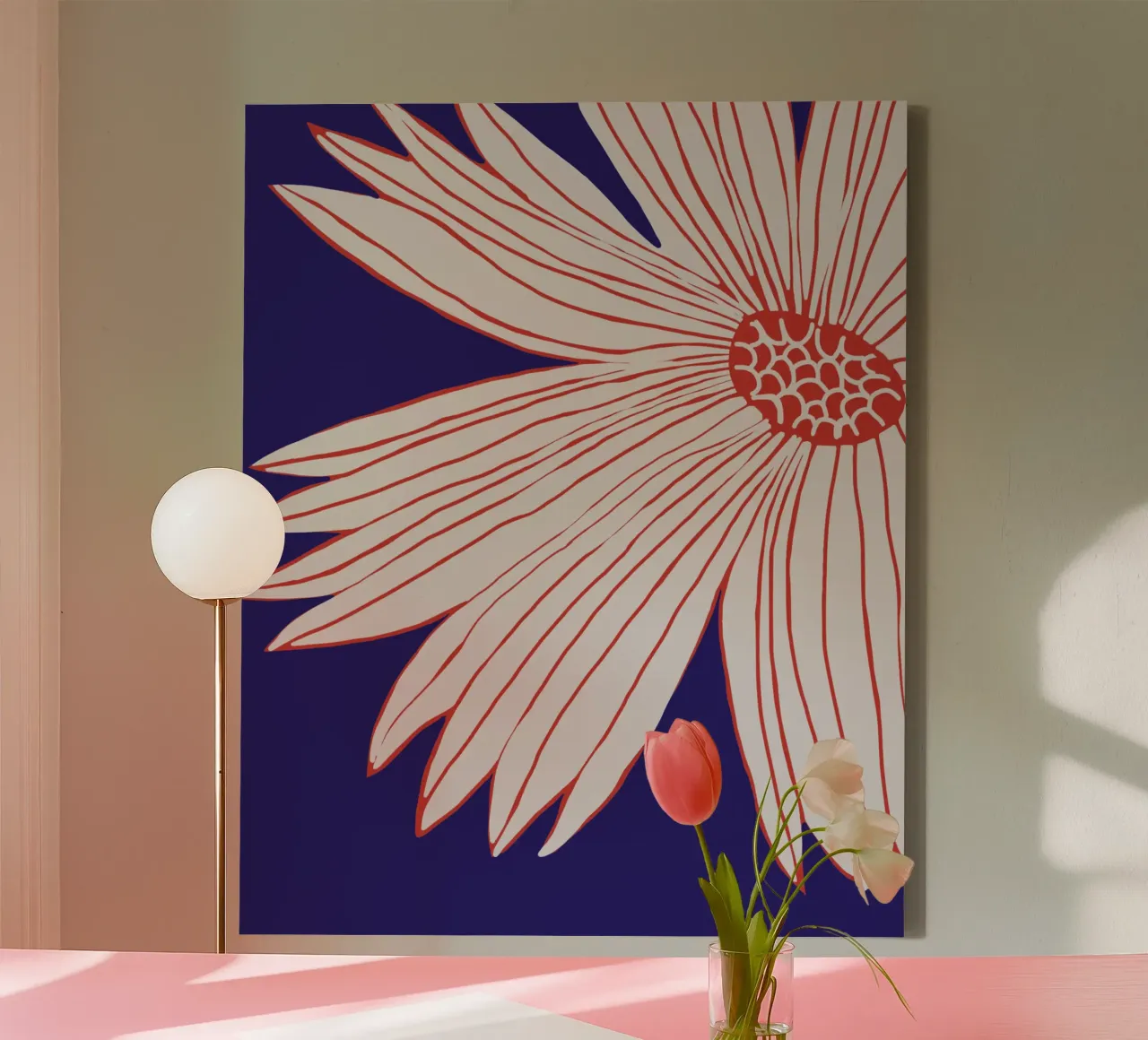 Fiore macro tela da Little Dean