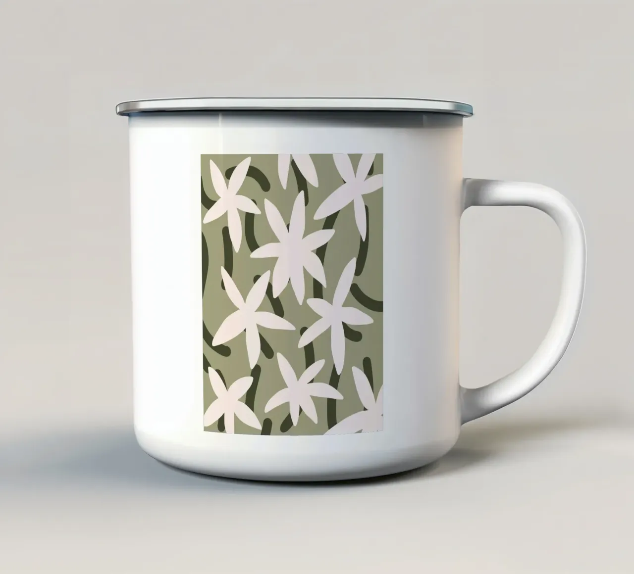 Stella beige tazza in smalto da Little Dean