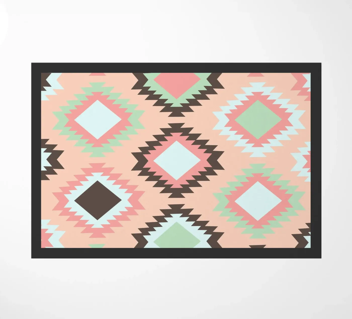 Boho rosé doormat by BAINAI