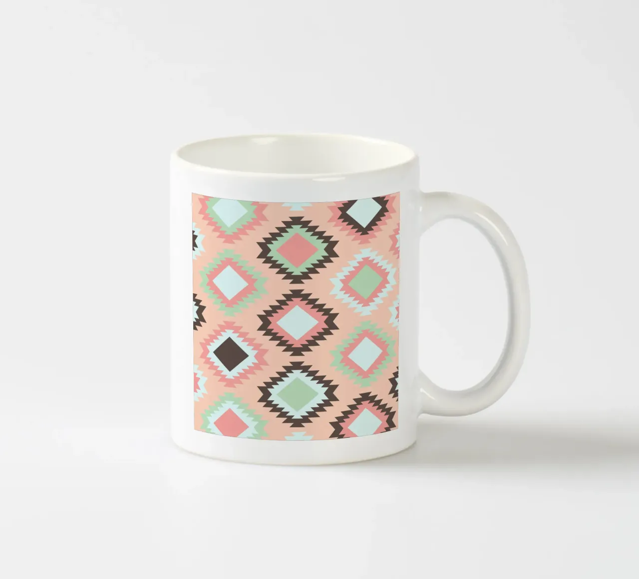 Boho rosé Keramik Tasse von BAINAI