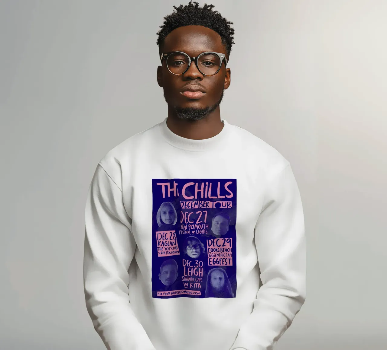 Silhouette Face - The Chills - Jangle Pop felpa da eliouxence