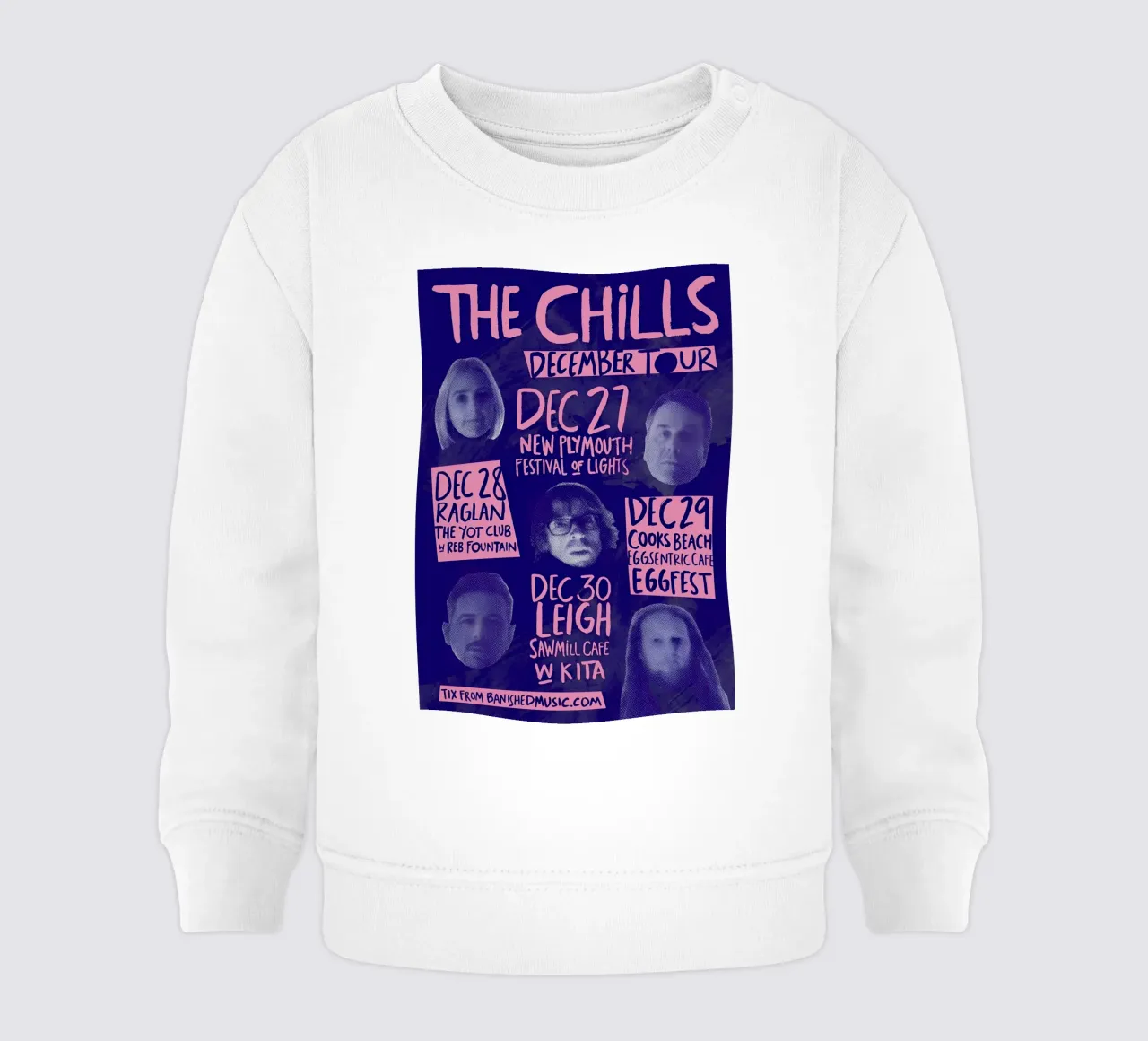 Silhouette Face - The Chills - Jangle Pop felpa neonato da eliouxence