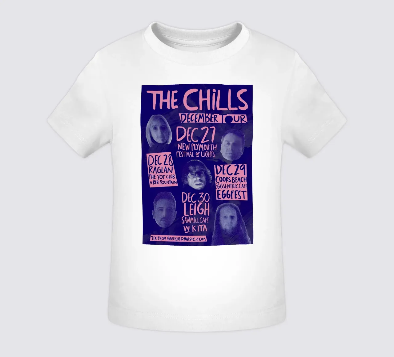 Silhouette Face - The Chills - Jangle Pop maglietta neonato da eliouxence