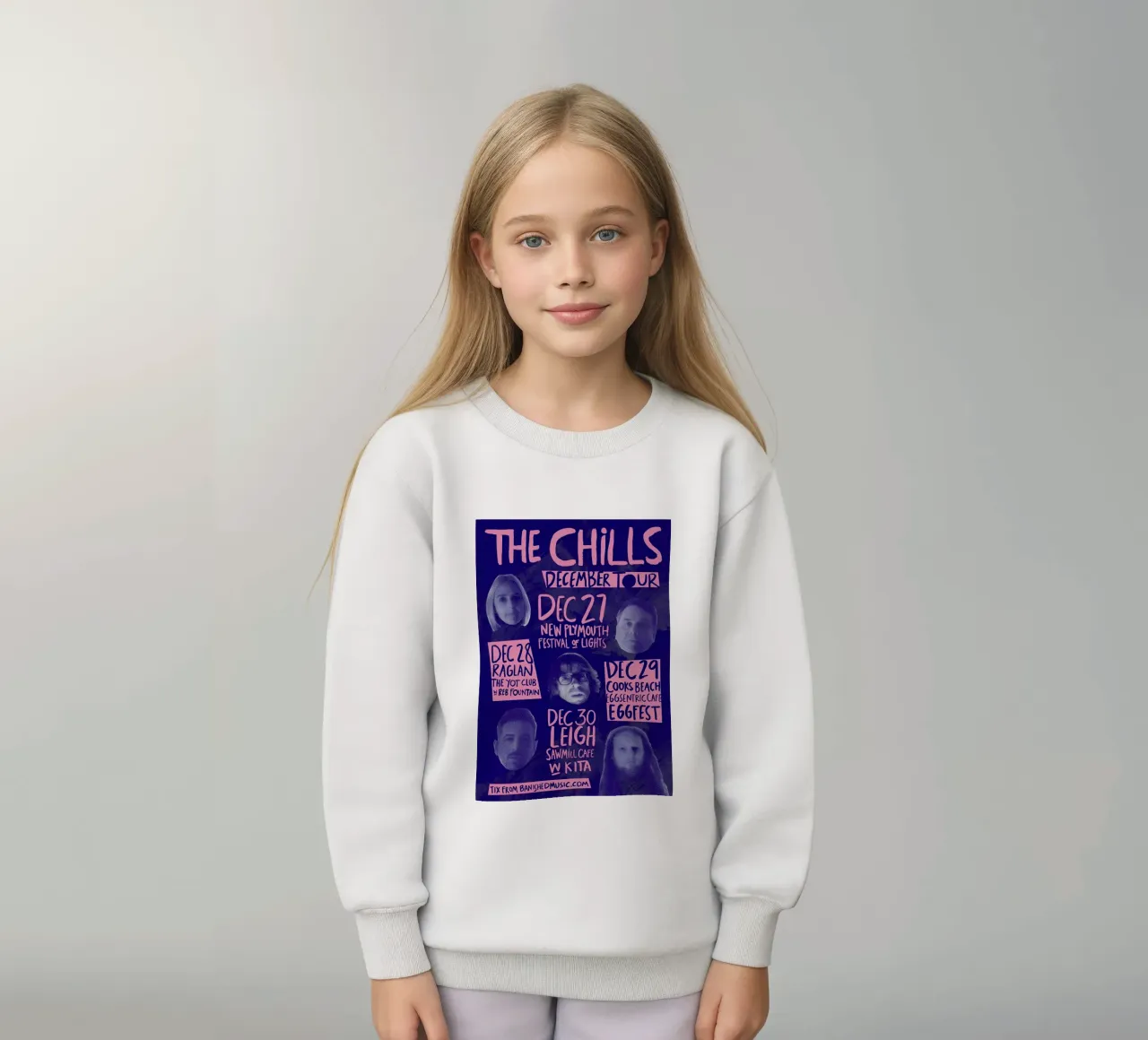 Silhouette Face - The Chills - Jangle Pop felpa bambino da eliouxence