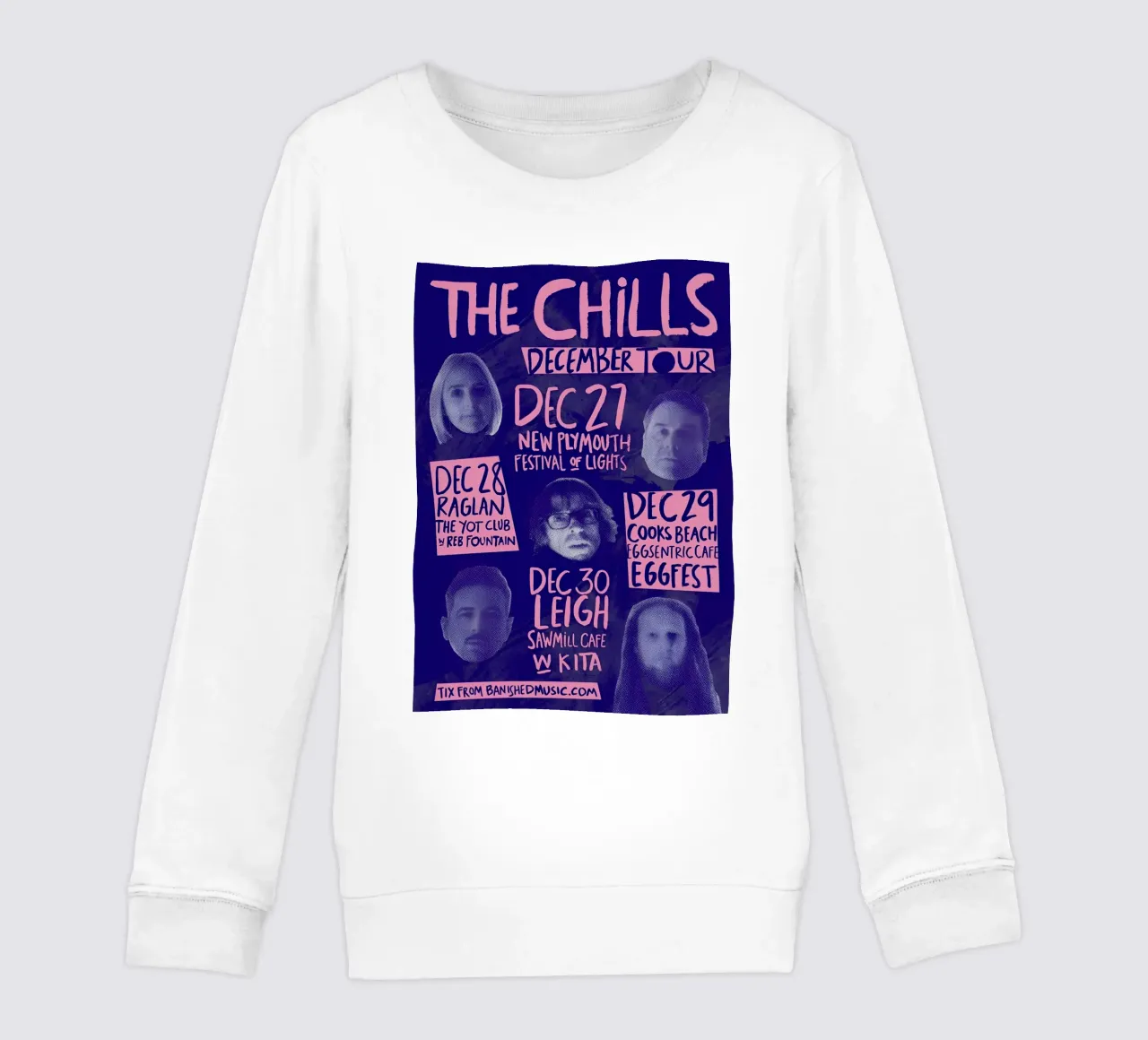 Silhouette Face - The Chills - Jangle Pop felpa bambino da eliouxence