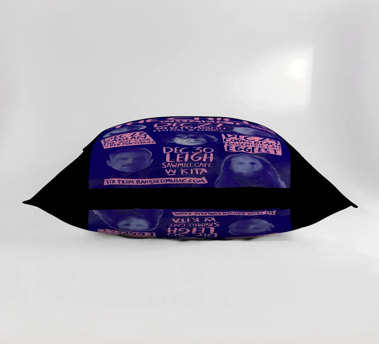 Silhouette Face - The Chills - Jangle Pop cuscino da eliouxence