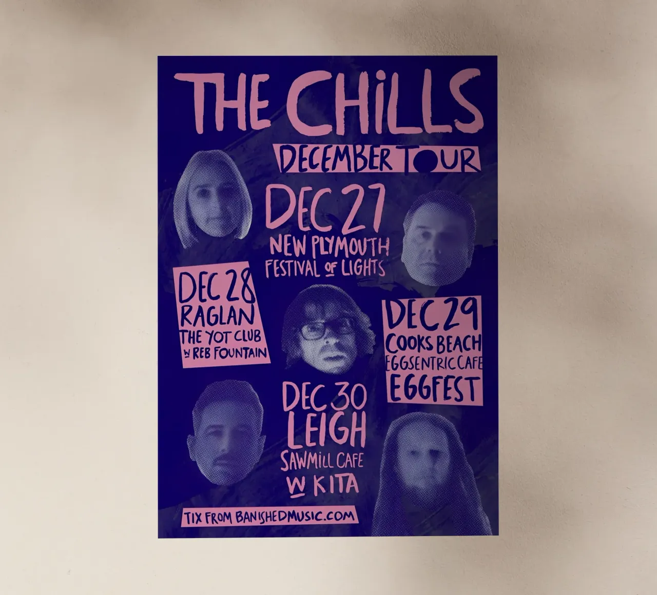 Silhouette Face - The Chills - Jangle Pop pellicola backlit da eliouxence