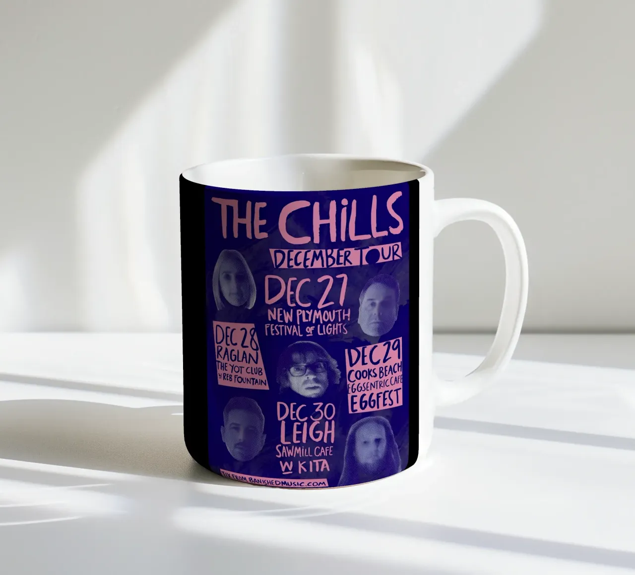 Silhouette Face - The Chills - Jangle Pop tazza in ceramica da eliouxence