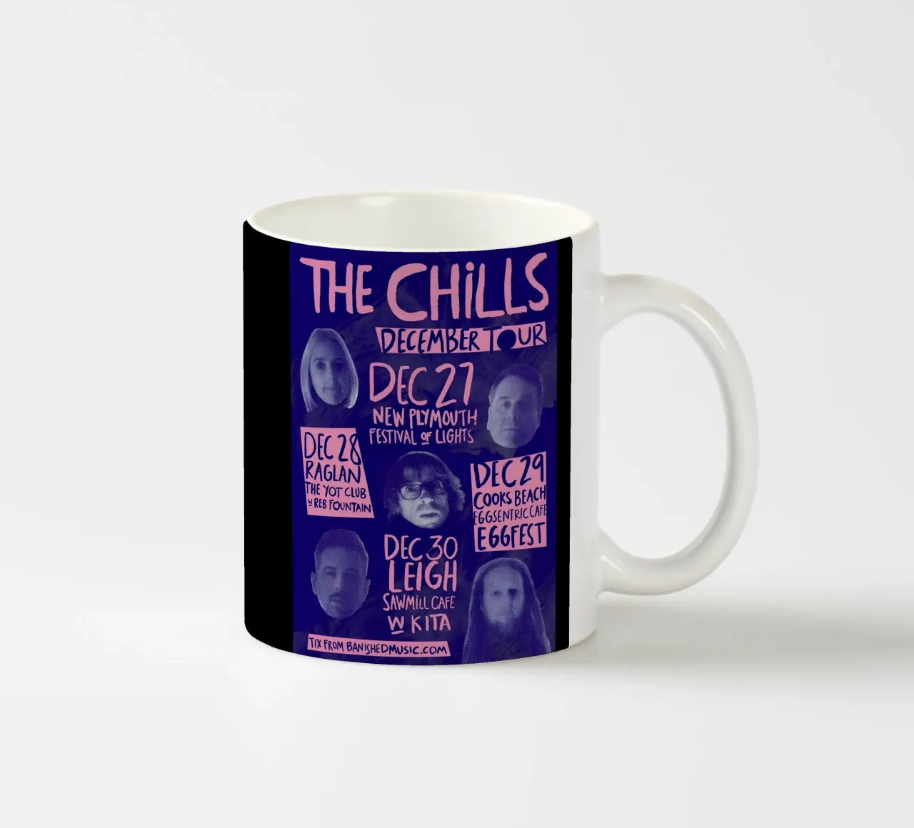 Silhouette Face - The Chills - Jangle Pop tazza in ceramica da eliouxence