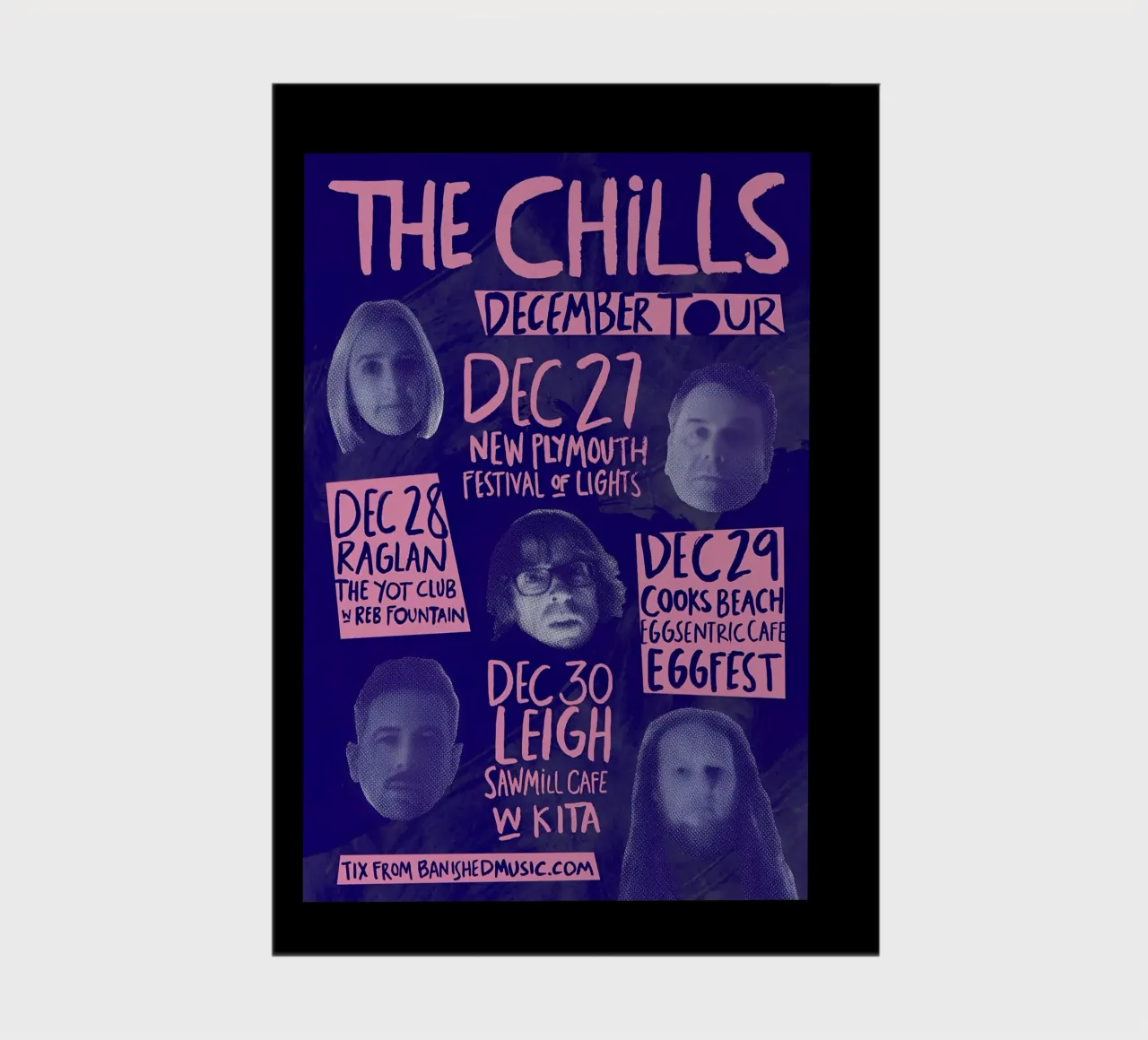 Silhouette Face - The Chills Jangle Pop notebook by eliouxence