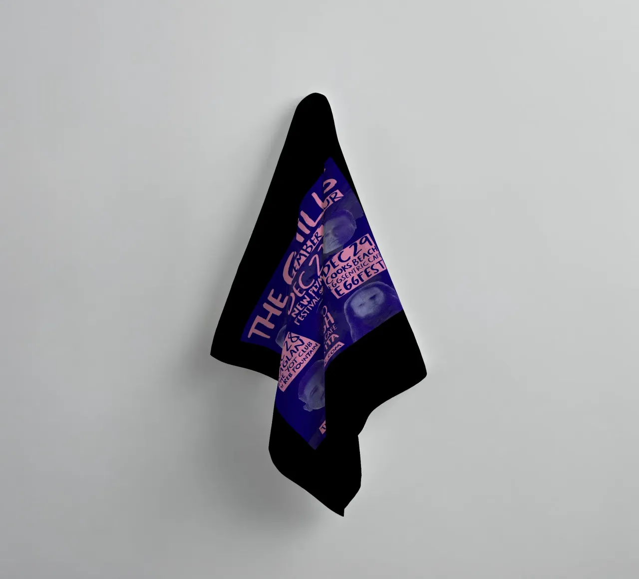 Silhouette Face - The Chills - Jangle Pop asciugamano da bagno da eliouxence