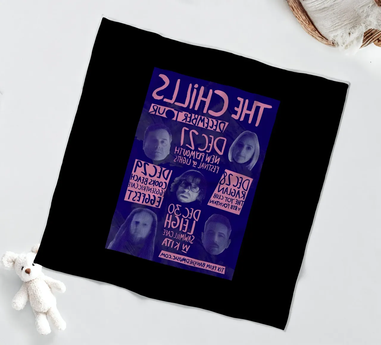 Silhouette Face - The Chills - Jangle Pop coperta in pile da eliouxence
