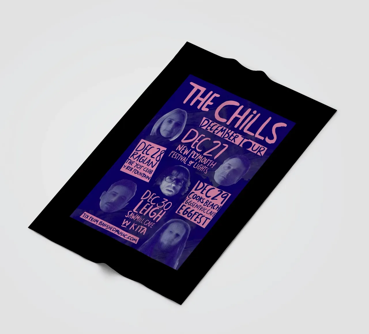 Silhouette Face - The Chills - Jangle Pop coperta in pile da eliouxence