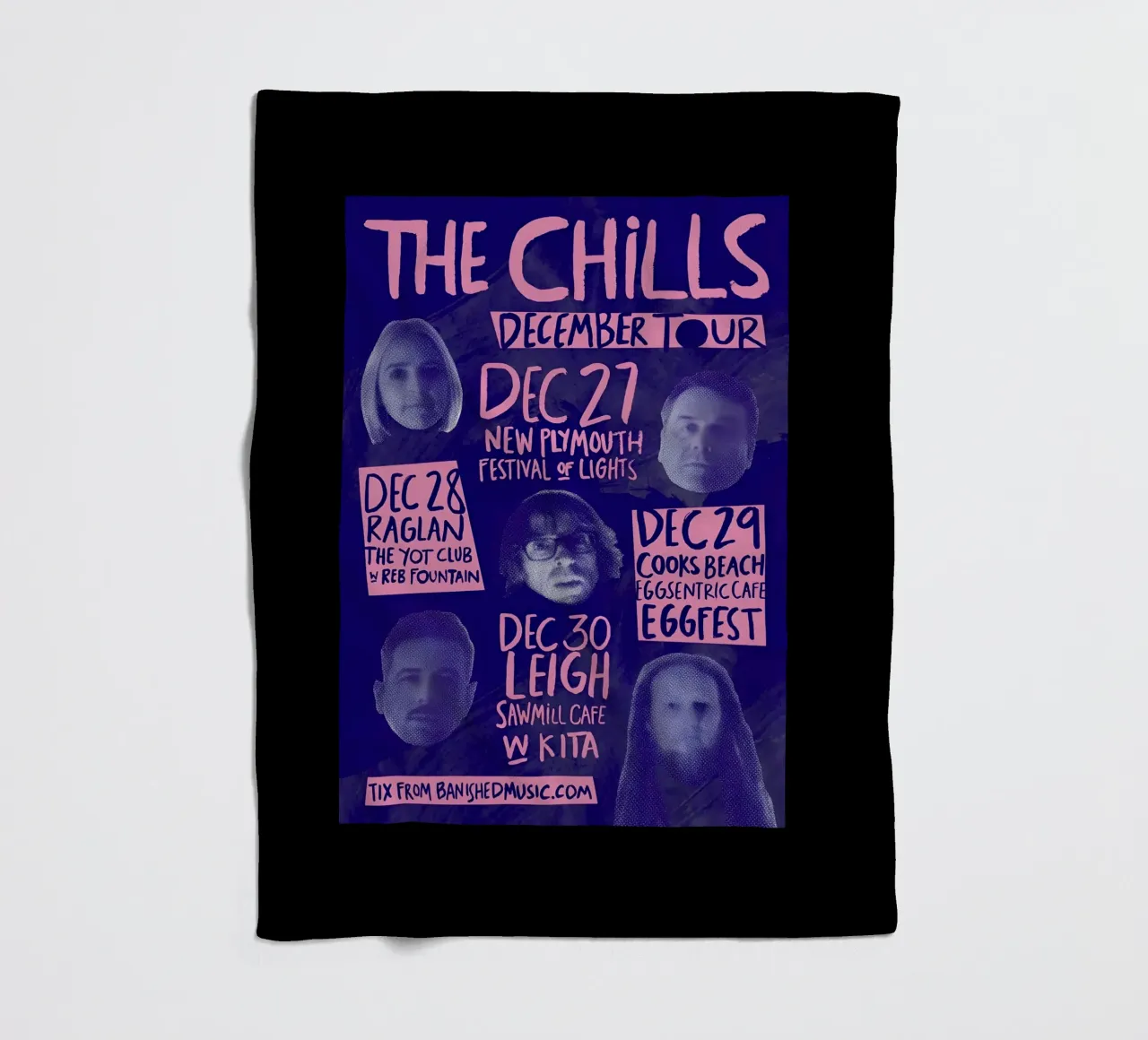 Silhouette Face - The Chills - Jangle Pop coperta in pile da eliouxence