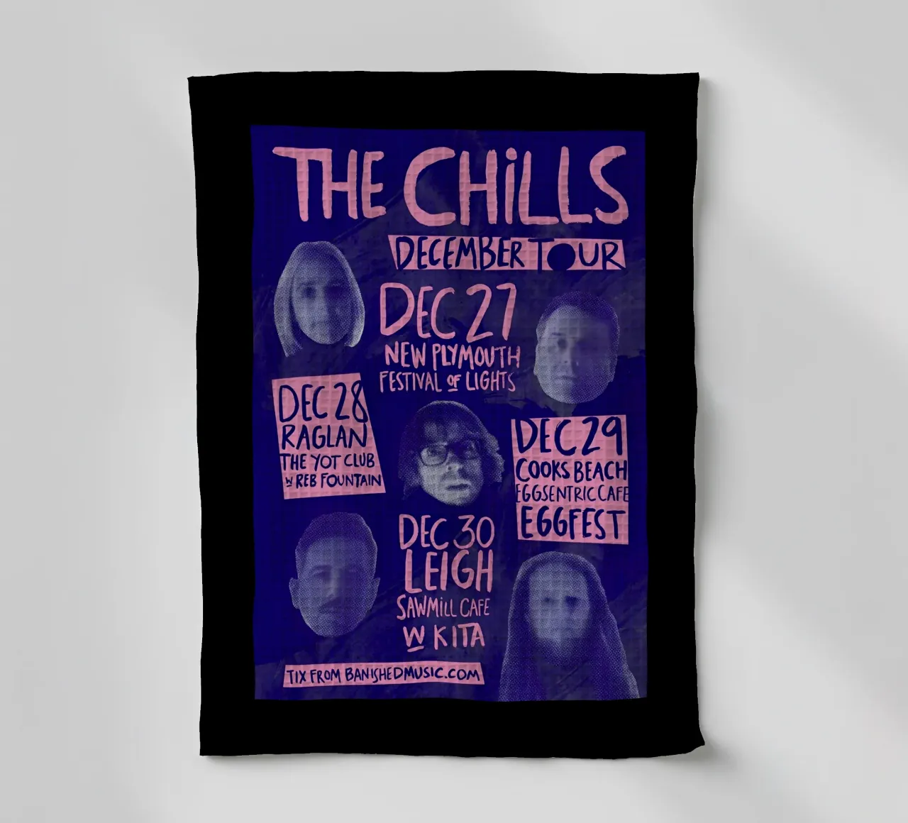 Silhouette Face - The Chills - Jangle Pop canovaccio da cucina da eliouxence