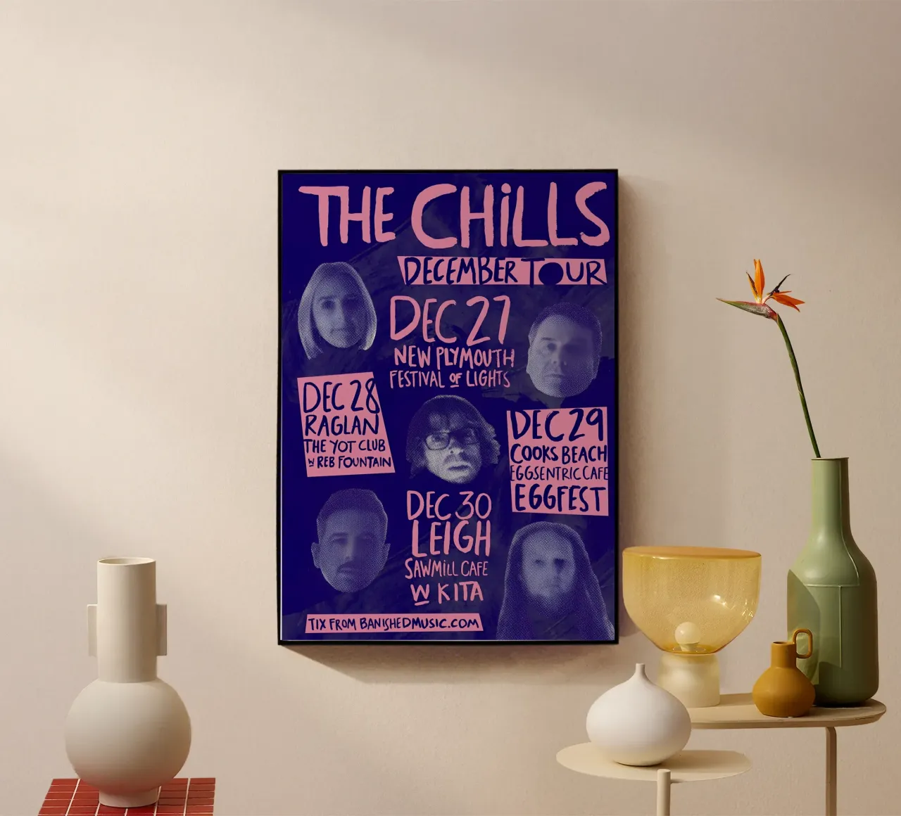 Silhouette Face - The Chills - Jangle Pop plexiglass da eliouxence