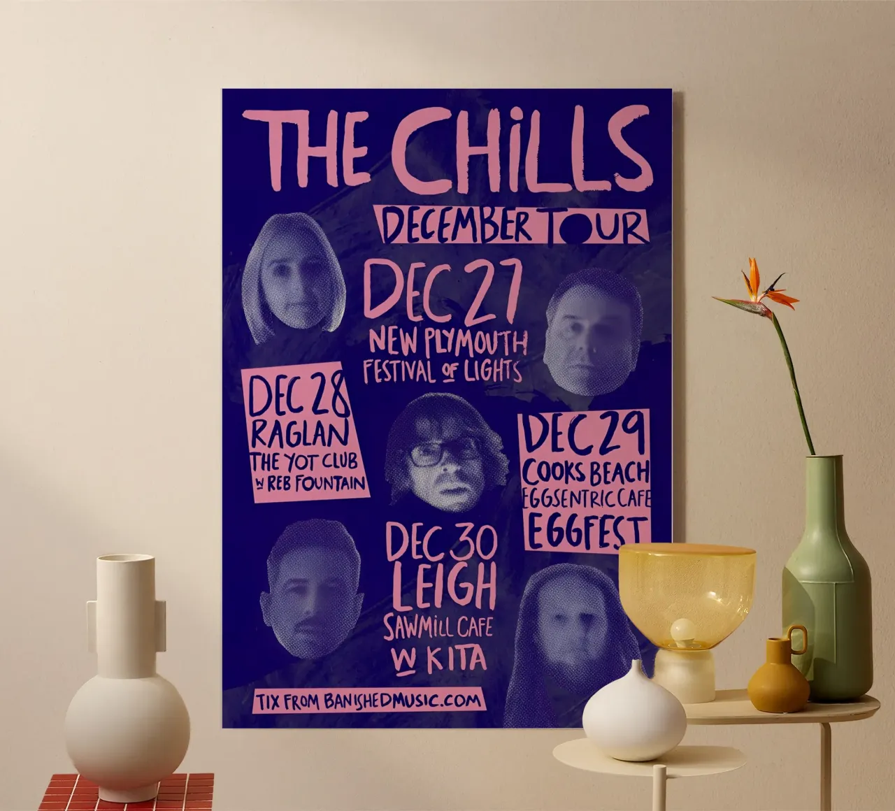 Silhouette Face - The Chills - Jangle Pop plexiglass da eliouxence