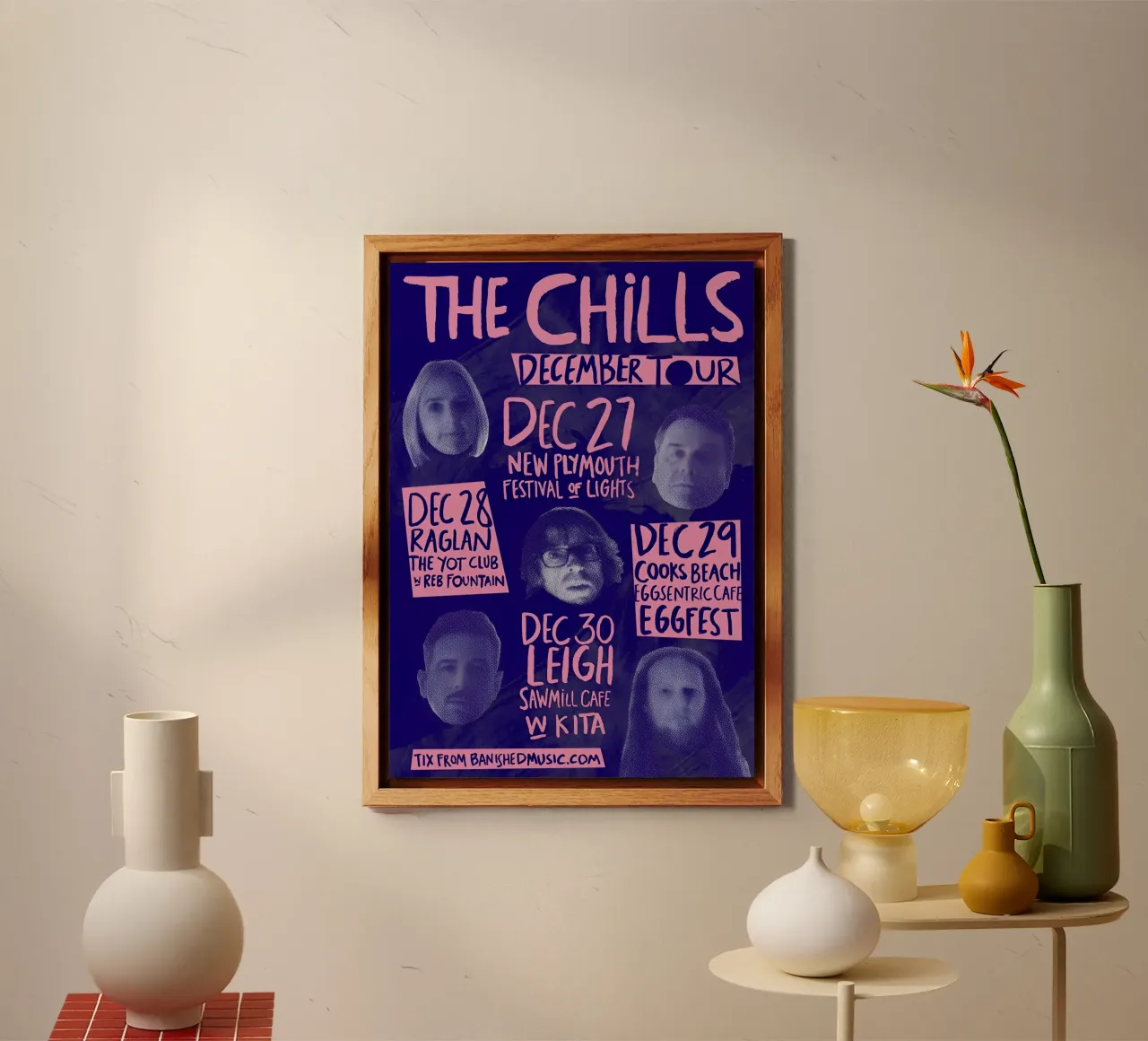 Silhouette Face - The Chills - Jangle Pop alluminio dibond da eliouxence
