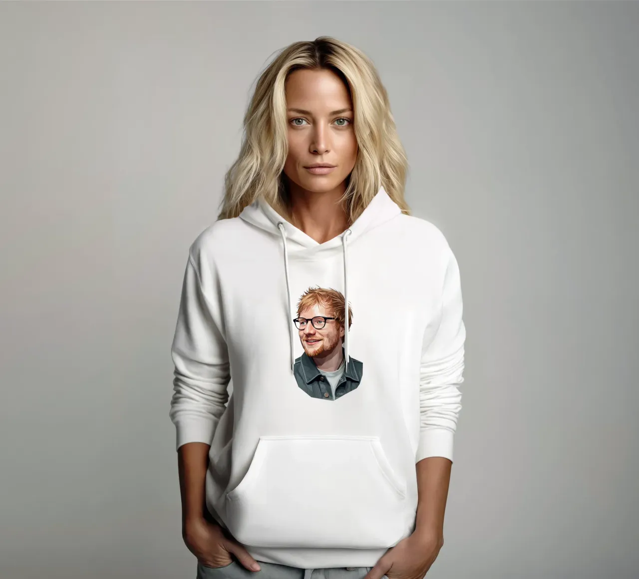 Ed sheeran Low poly felpa con cappuccio da Low Profile