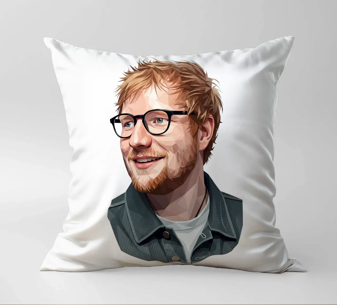 Ed sheeran Low poly cuscino da Low Profile